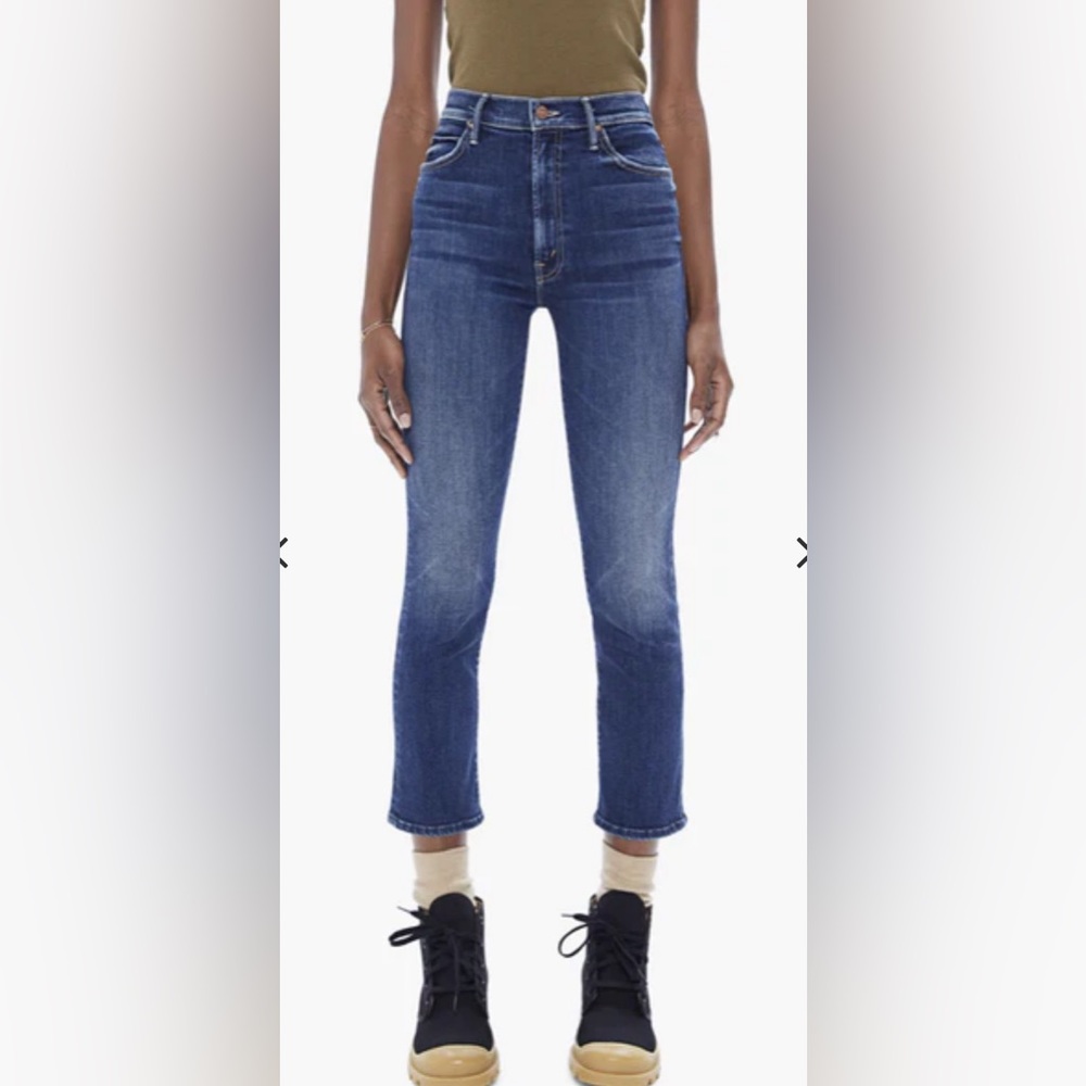Mother Jeans Womens 23 Swooner Rascal Ankle Denim Dont Mind Me -runs Big